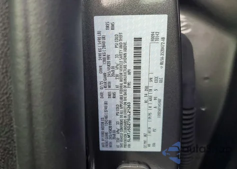 2025 Lincoln Corsair Grand Touring из США, поврежденный, VIN 5LMTJ5DZ7SUL21263